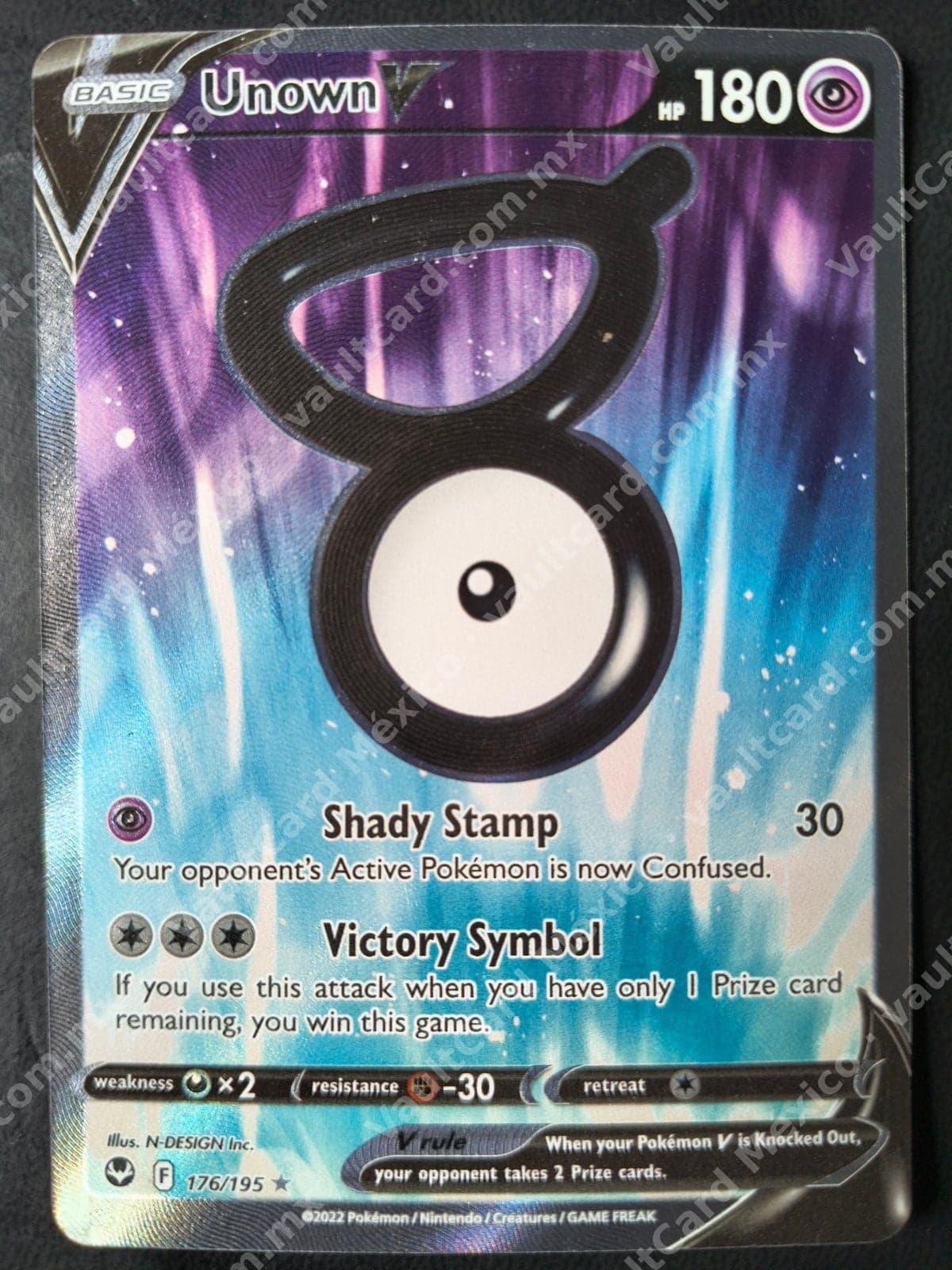 Unown V 176/195 - Silver Tempest (SIT) Inglés