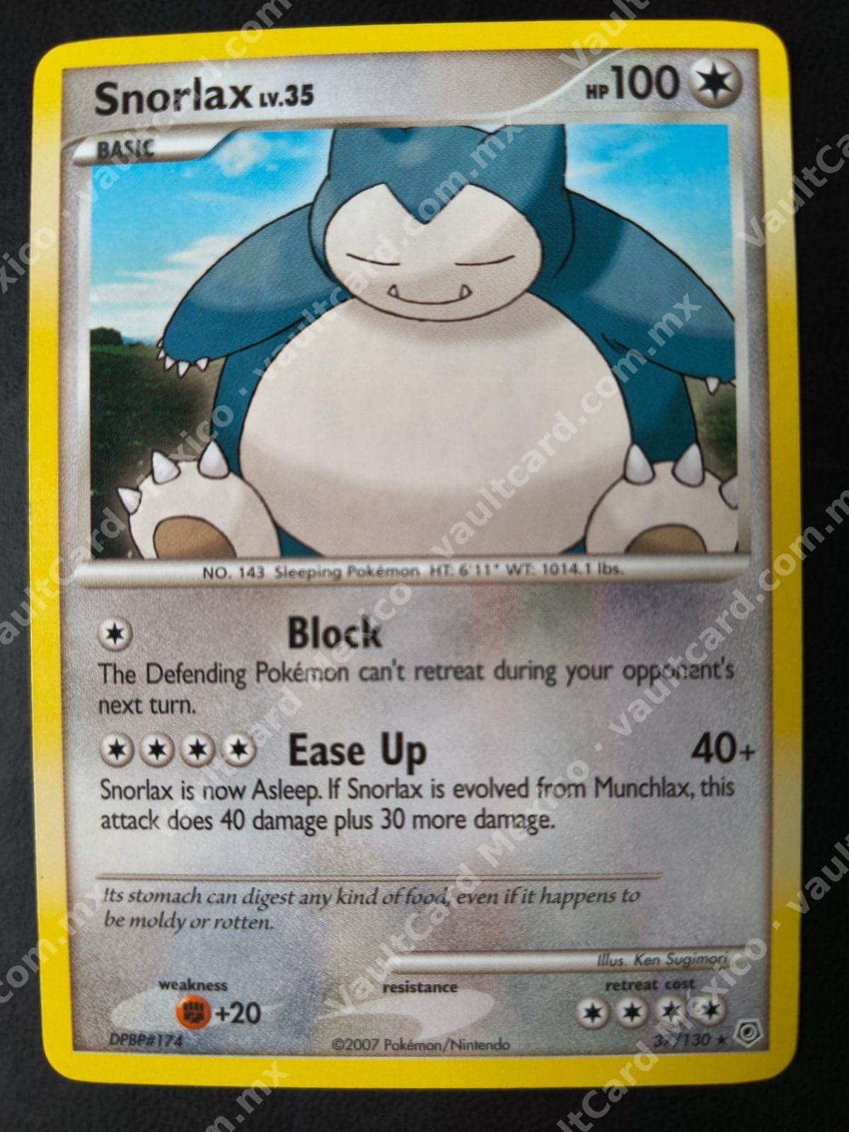 Snorlax 37/130 - Diamond & Pearl Inglés