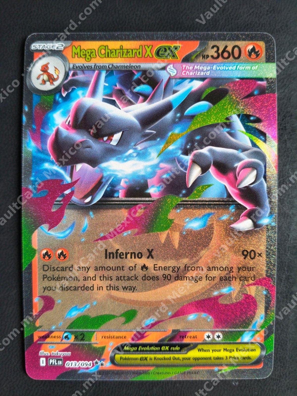 Mega Charizard X ex 013/094 - (PFL) Inglés