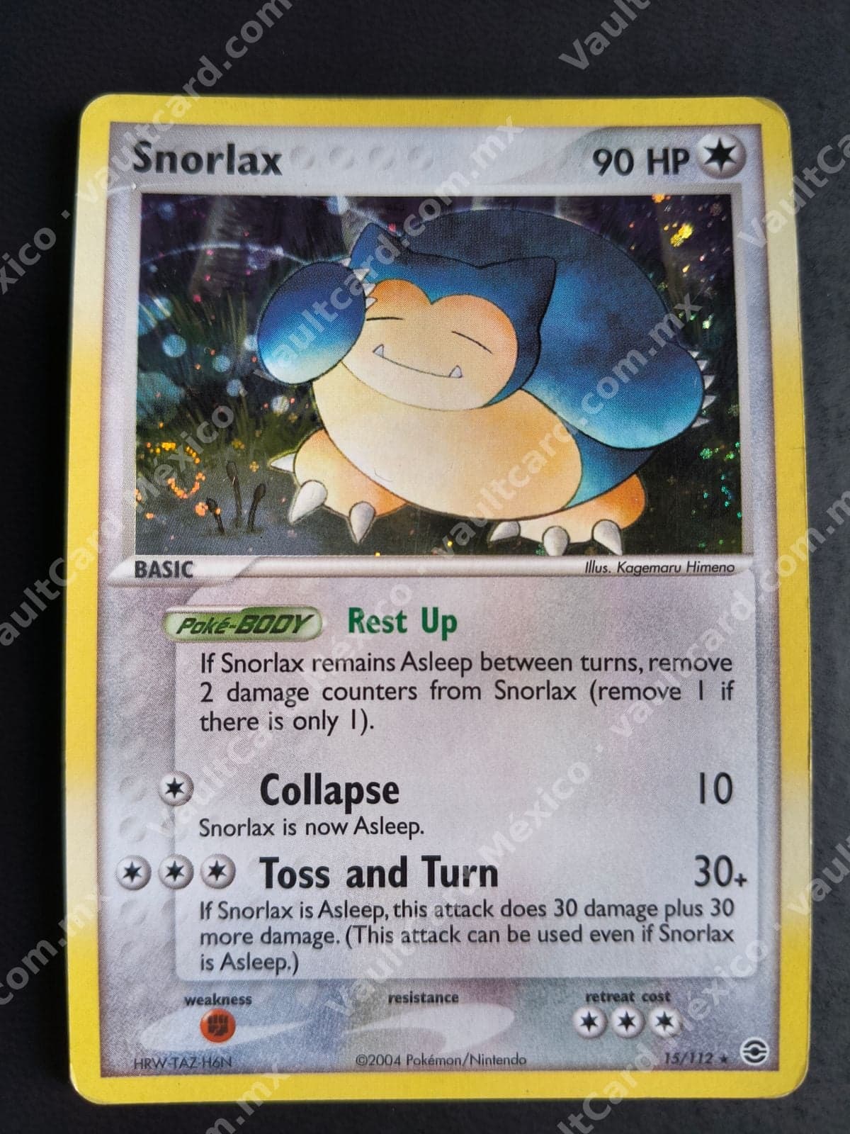 Snorlax 15/112 - EX FireRed & LeafGreen Holo Inglés