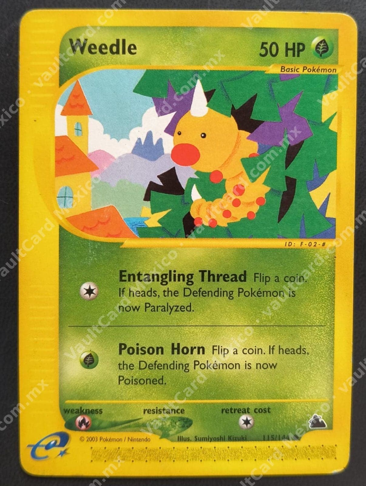 Weedle 115/144 - Skyridge (e-Series) Inglés