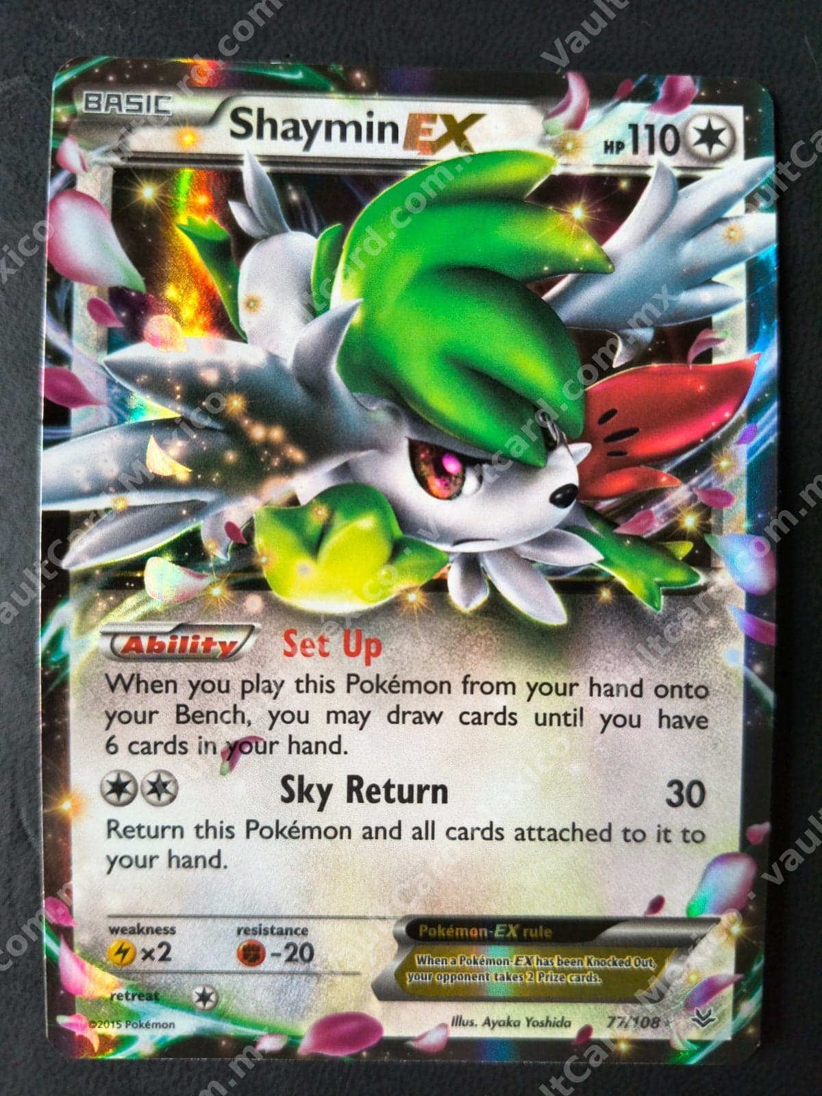 Shaymin EX 77/108 - Roaring Skies (ROS) Inglés