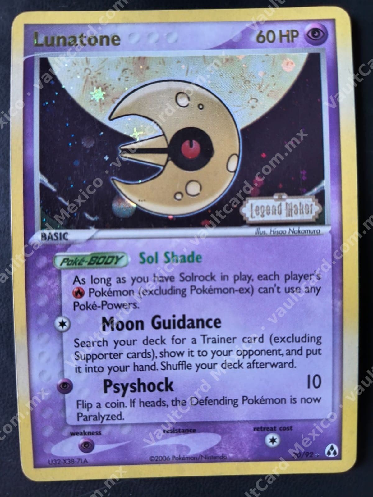 Lunatone 20/92 - EX Legend Maker Inglés Holo