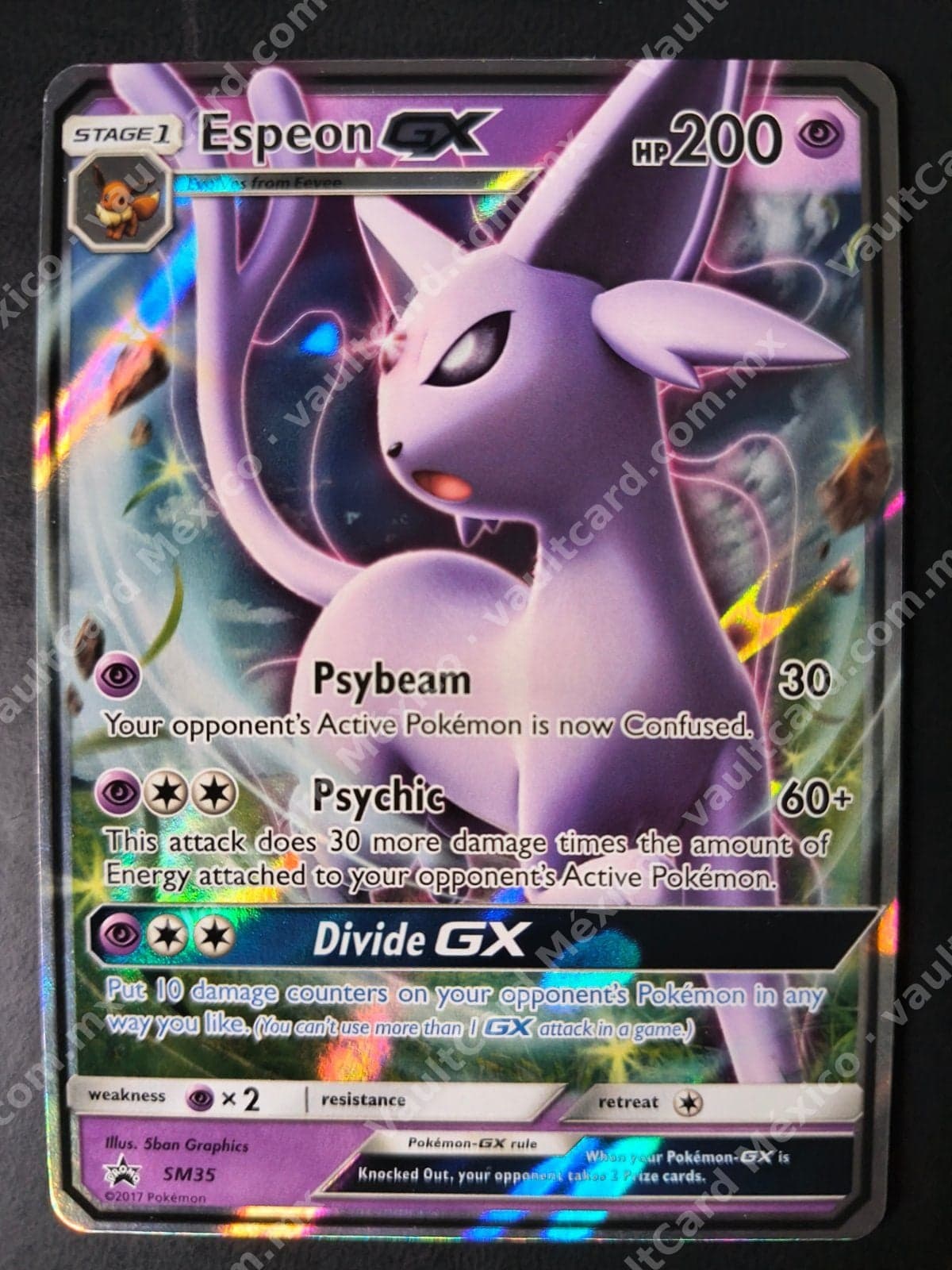 Espeon GX SM35 Promo Black Star - Inglés