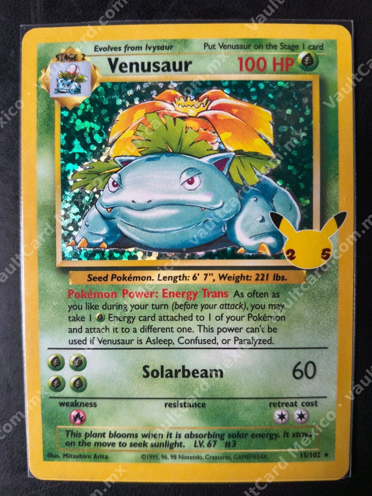 Venusaur 15/102 Holo - Celebrations Classic Collection 25th Inglés
