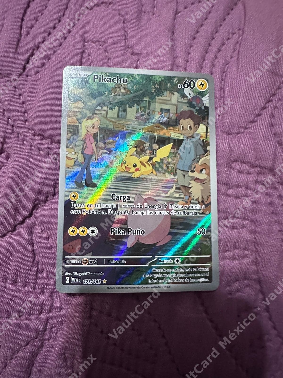 Pikachu 173/165 - 151 (MEW) Español - Illustration Rare