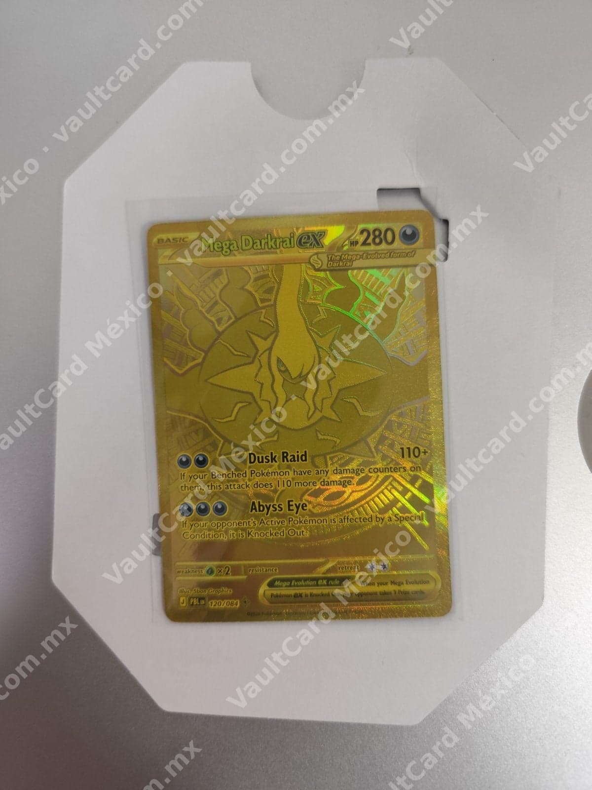Mega Darkrai ex 120/086 Dorada - Inglés