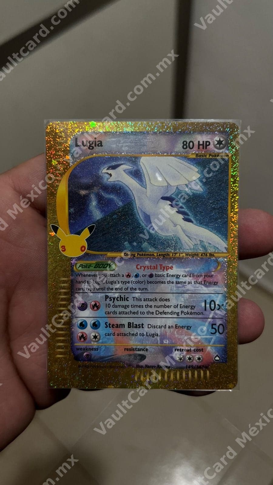 Lugia Crystal 149/147 - 30th Anniversary Inglés (Secret Rare)
