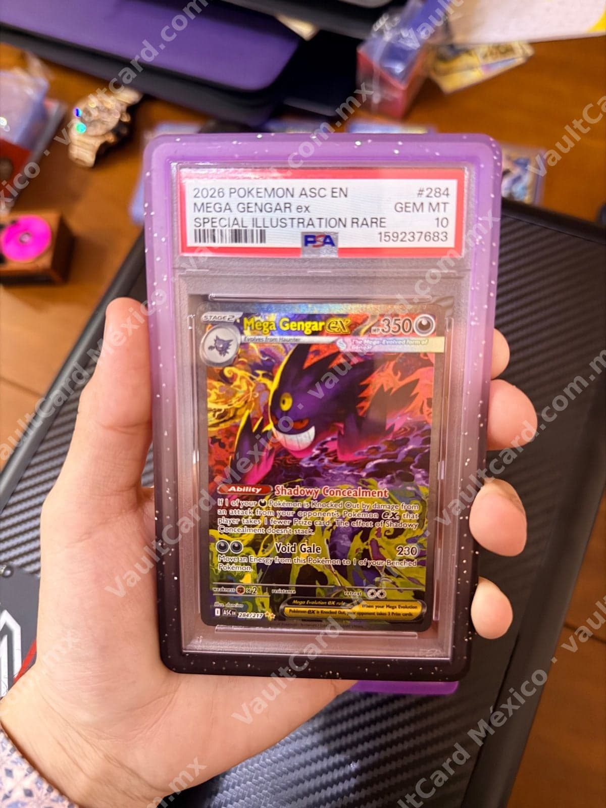 Mega Gengar ex 284/217 - (ASC) Inglés PSA 10 GEM MT Special Illustration Rare