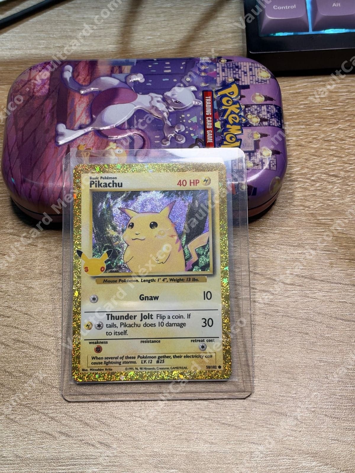 Pikachu 58/102 Holo 30 Aniversario - Base Set Inglés
