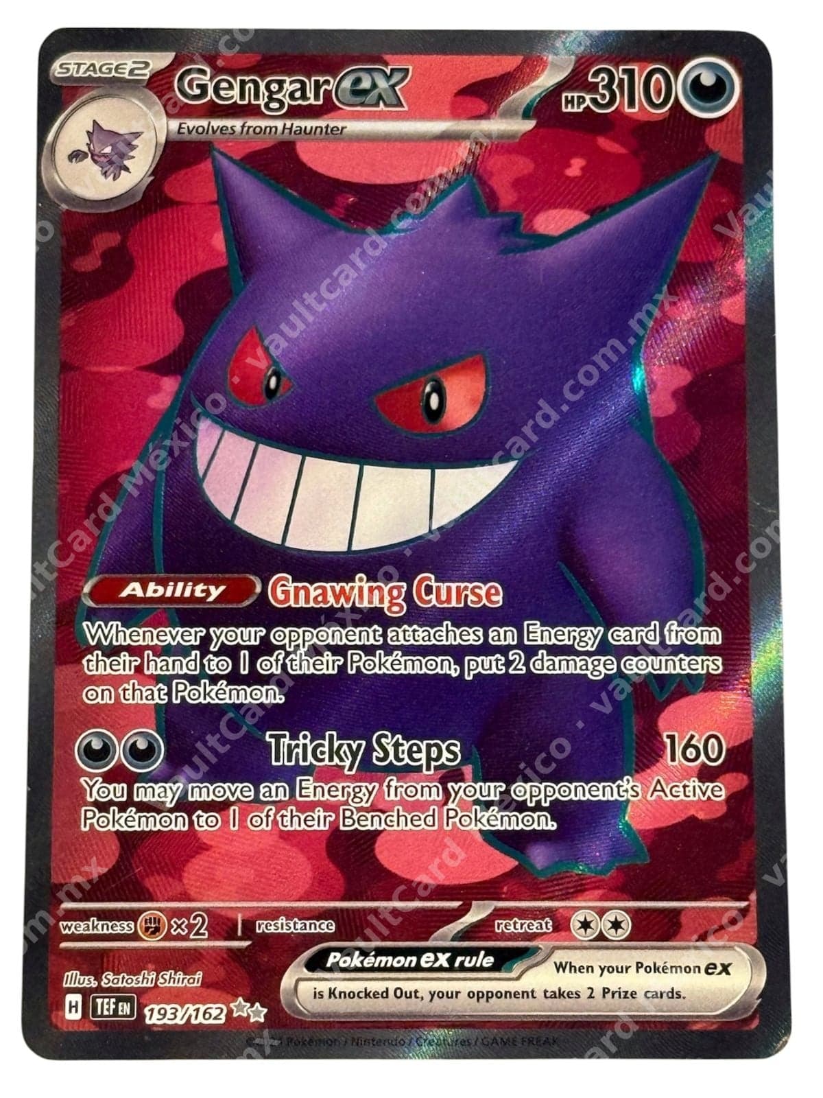Gengar ex 193/162 - Temporal Forces (TEF) Inglés Special Illustration Rare