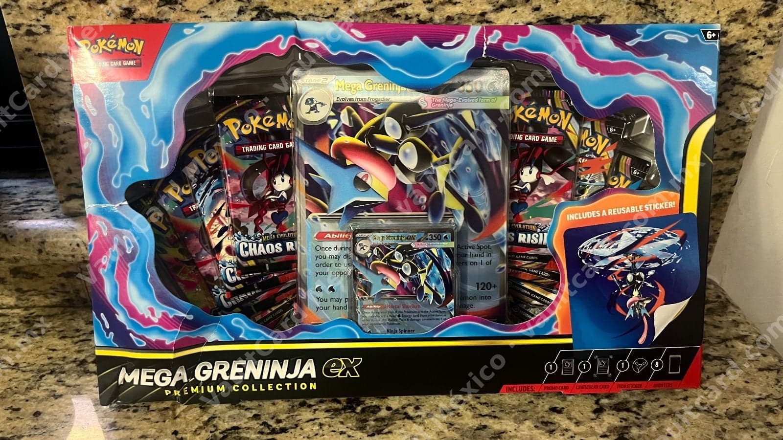 Mega Greninja ex Premium Collection - Pokémon TCG Inglés (Sellado)