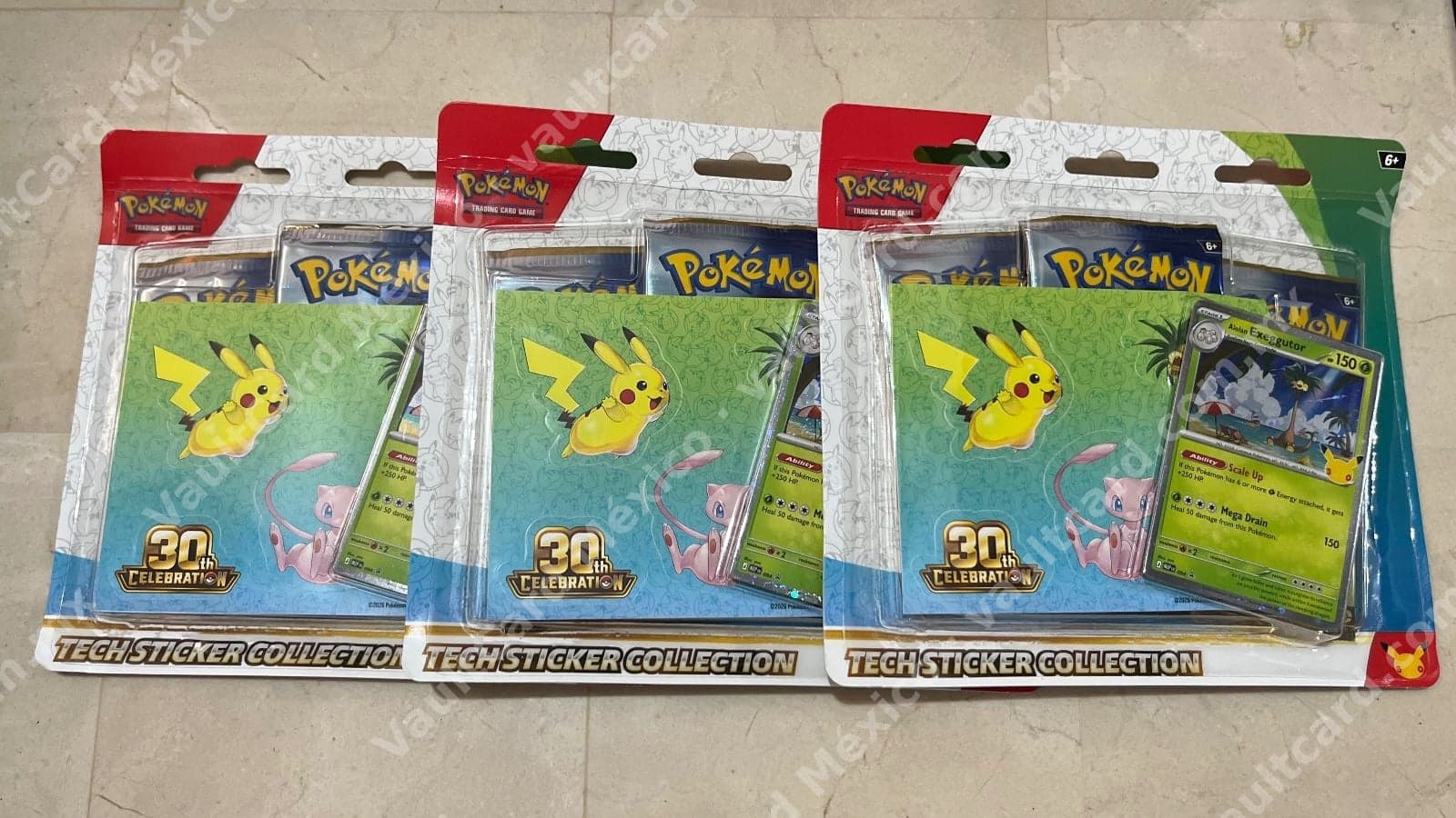 Pokémon TCG 30th Celebration Tech Sticker Collection - Sellado Inglés