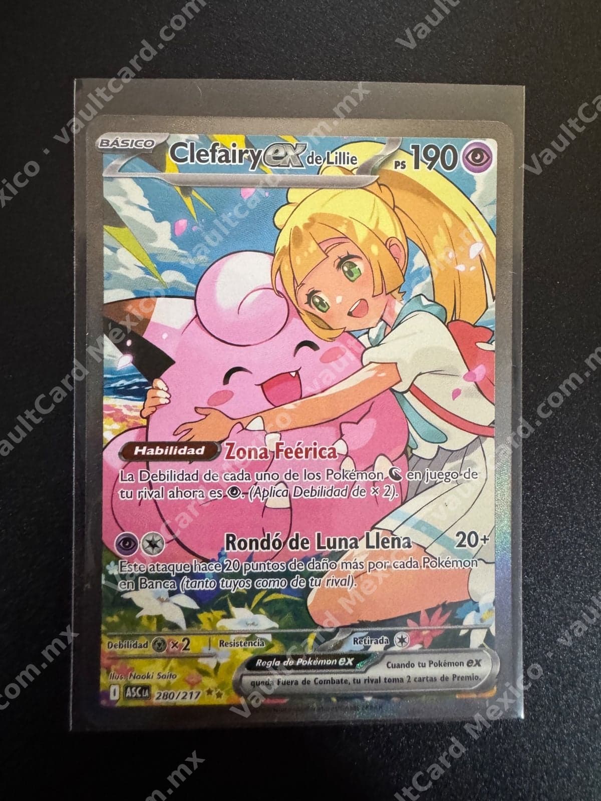 Clefairy ex de Lillie 280/217 - (ASC) Español Full Art