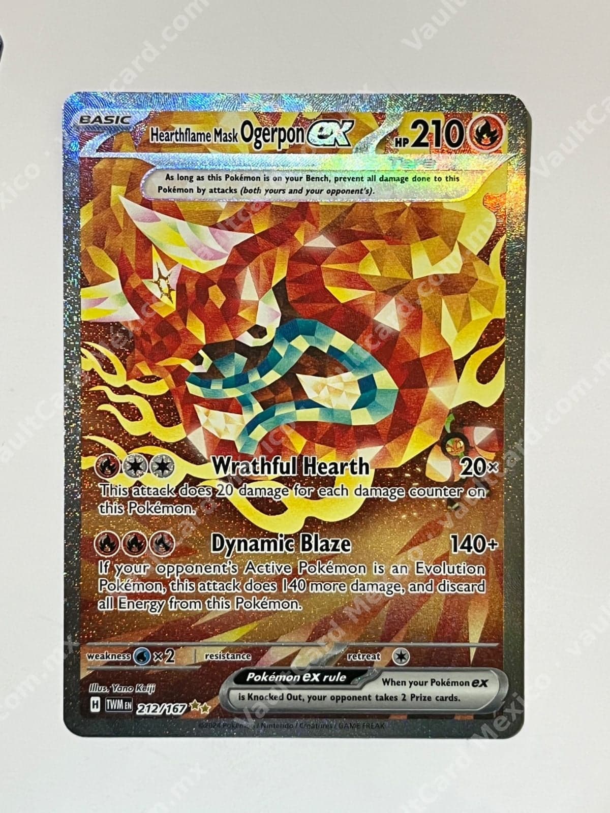 Hearthflame Mask Ogerpon ex 212/167 - Twilight Masquerade (TWM) Inglés