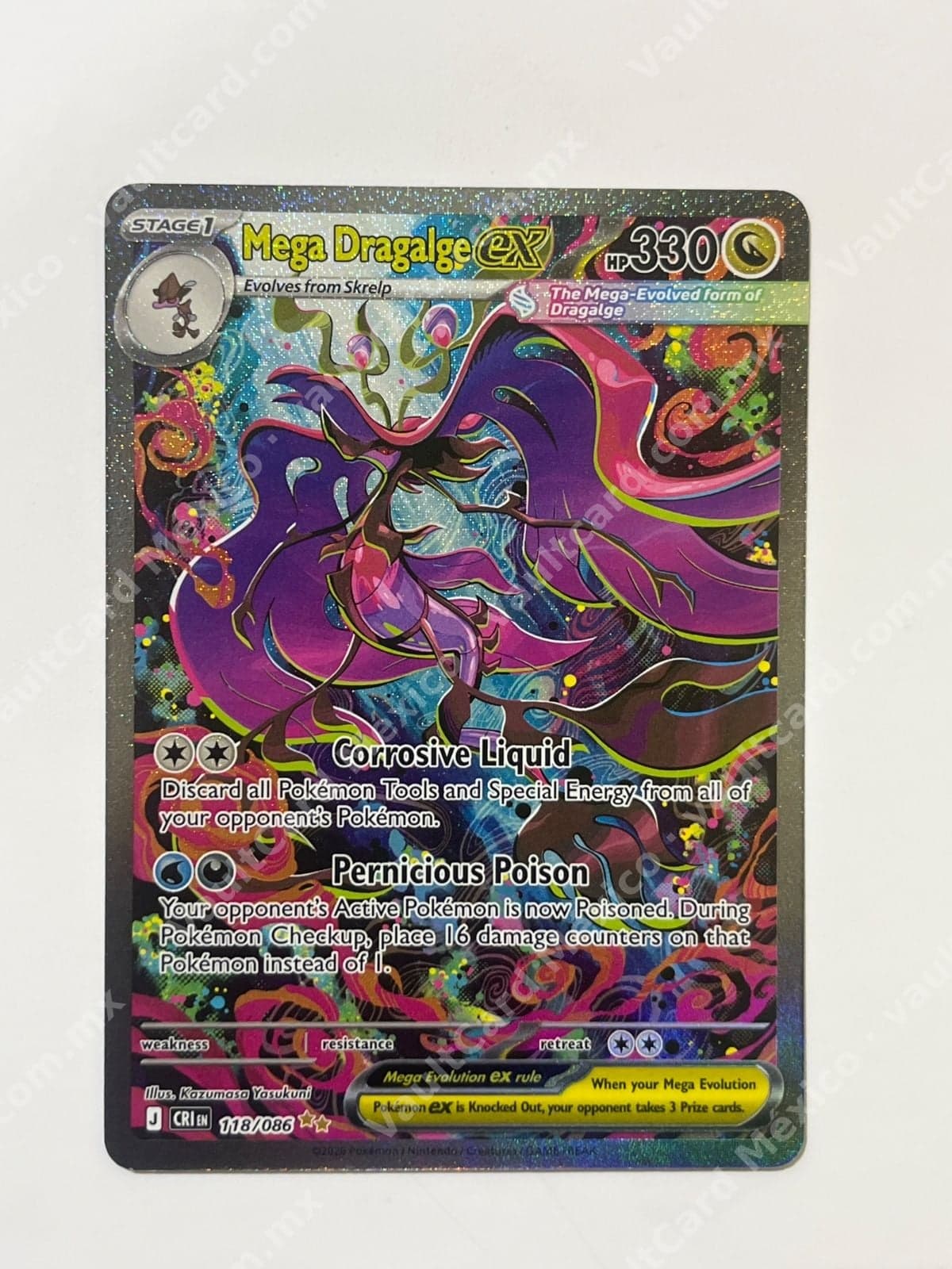Mega Dragalge ex 118/086 - (CRI) Inglés Full Art