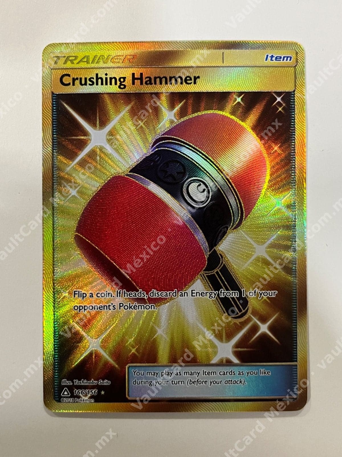 Crushing Hammer 166/156 - Ultra Prism Inglés (Secret Rare Gold)