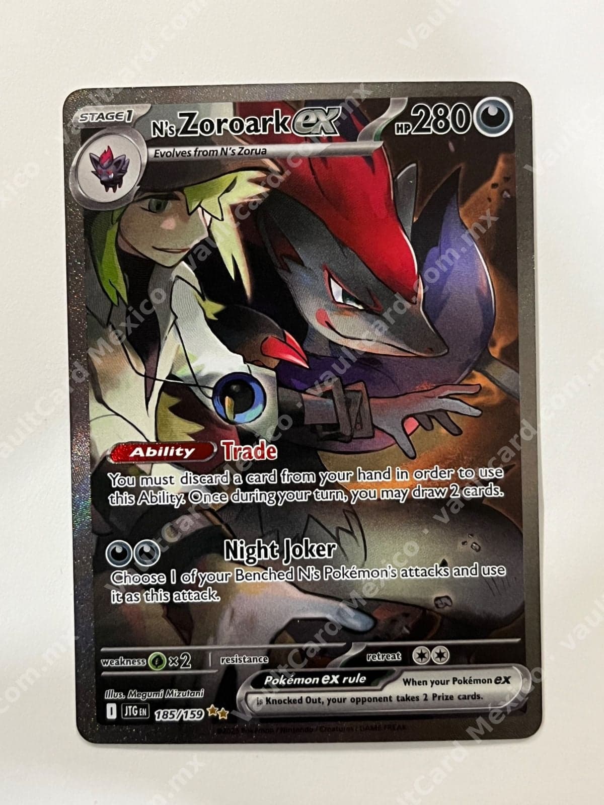 N's Zoroark ex 185/159 - Journey Together (JTG) Inglés - Special Illustration Rare