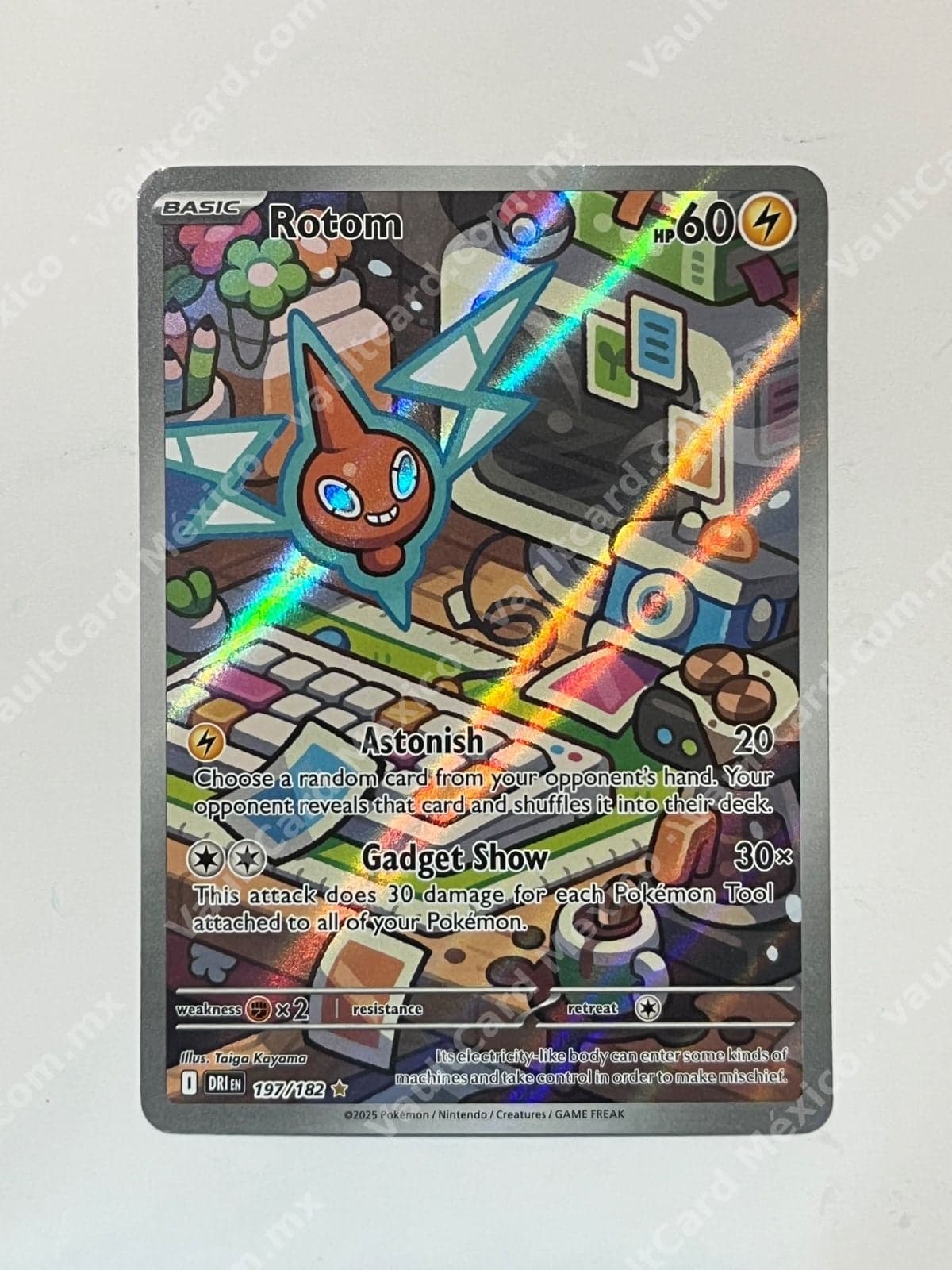 Rotom 197/182 - (DRI) Inglés - Illustration Rare