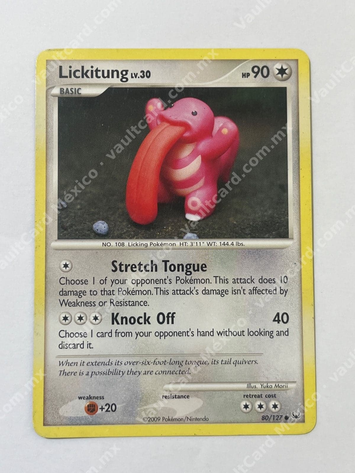 Lickitung 80/127 - Platinum Inglés yuka morii