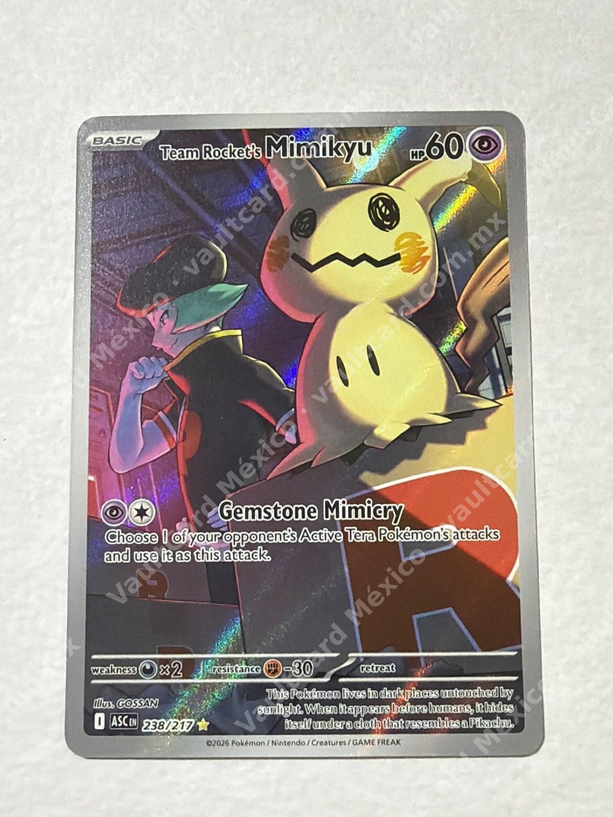 Team Rocket's Mimikyu 238/217 - (ASC) Inglés - Illustration Rare