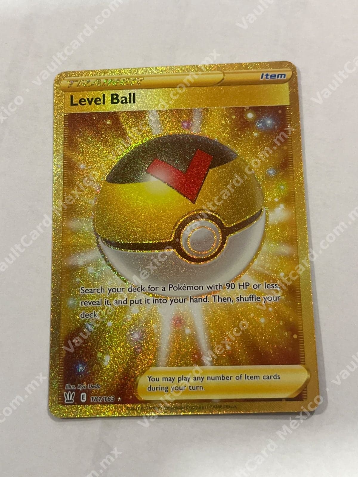 Level Ball 181/163 Gold Secret Rare - Battle Styles (BST) Inglés
