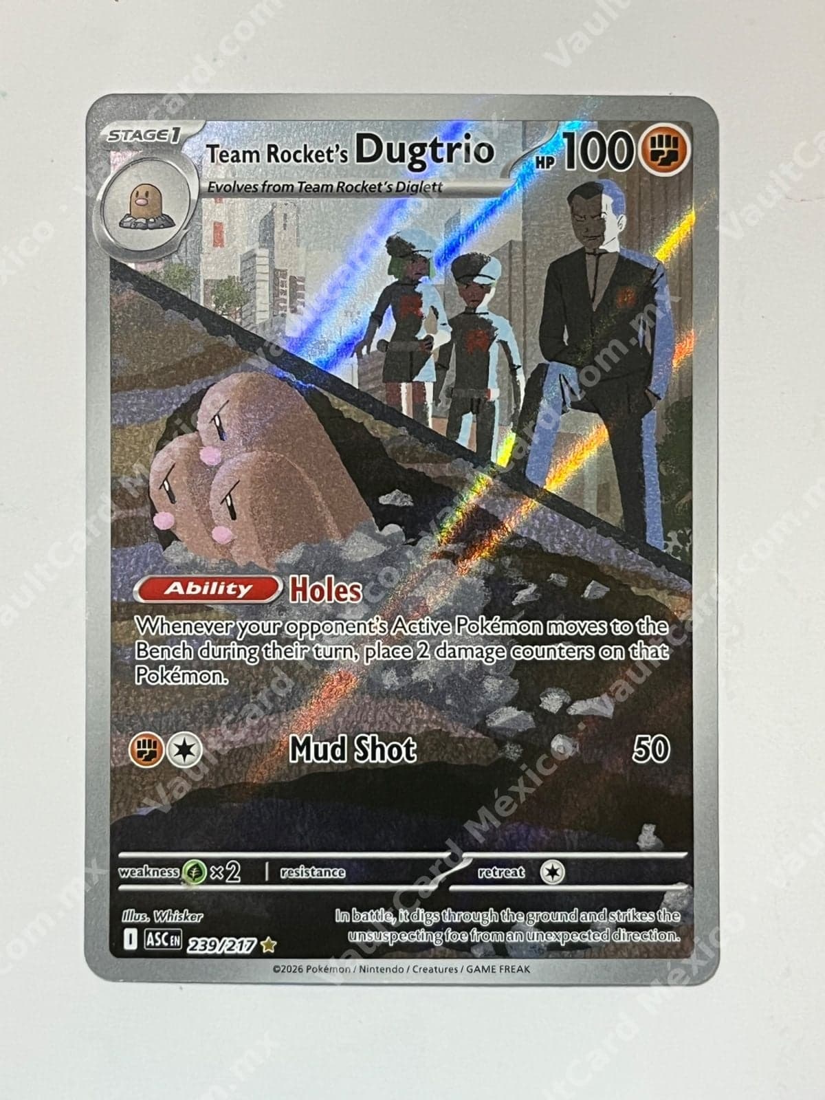 Team Rocket's Dugtrio 239/217 - (ASC) Inglés Illustration Rare