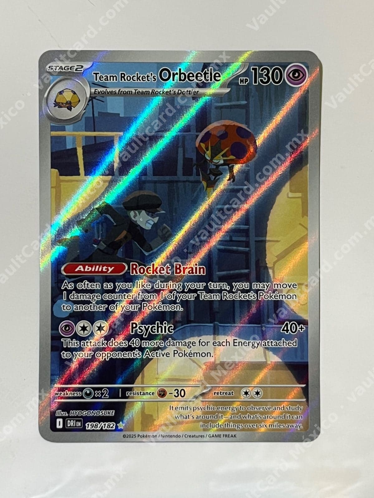 Team Rocket's Orbeetle 198/182 - (DRI) Inglés - Illustration Rare