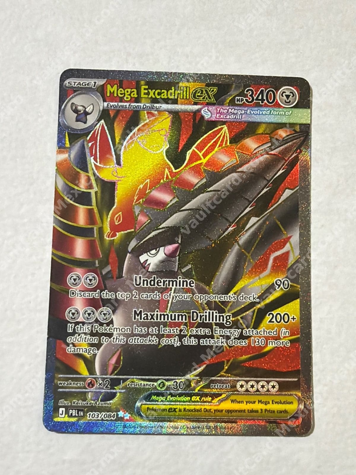 Mega Excadrill ex 103/084 - (PBL) Inglés Full Art