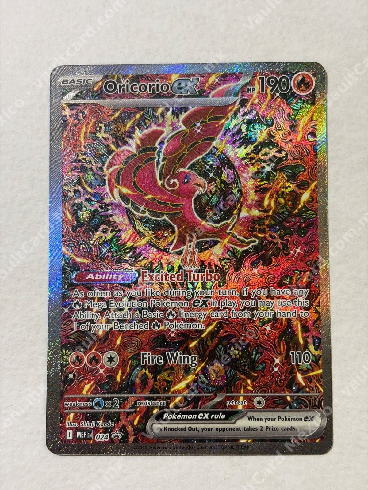 Oricorio ex 024 - Promo (MEP) Inglés Full Art
