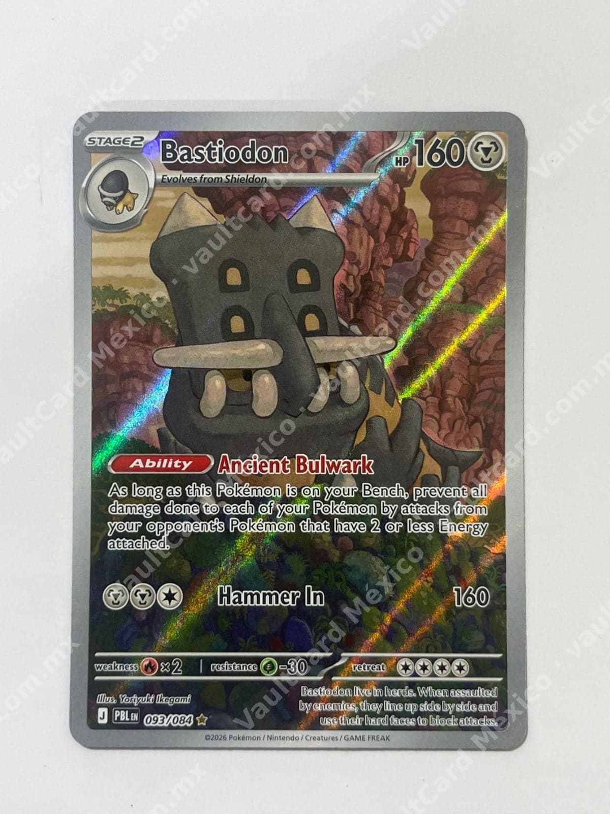 Bastiodon 093/084 - (PBL) Inglés Illustration Rare