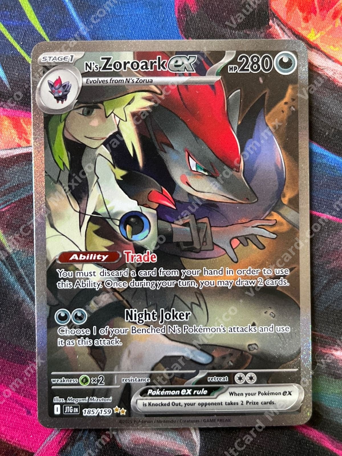 N's Zoroark ex 185/159 - JTG Inglés (Special Illustration Rare)