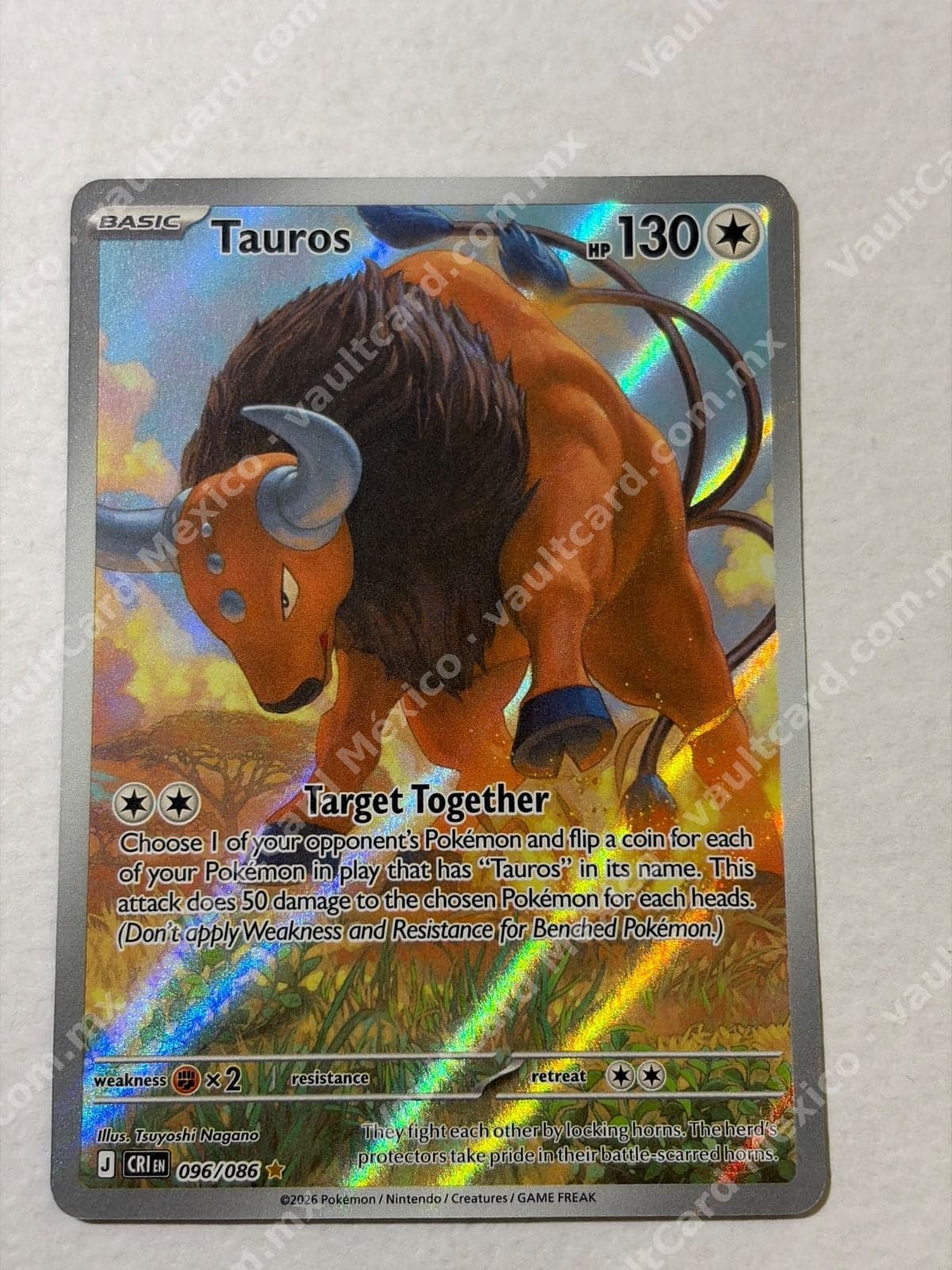 Tauros 096/086 - (CRI) Inglés - Illustration Rare