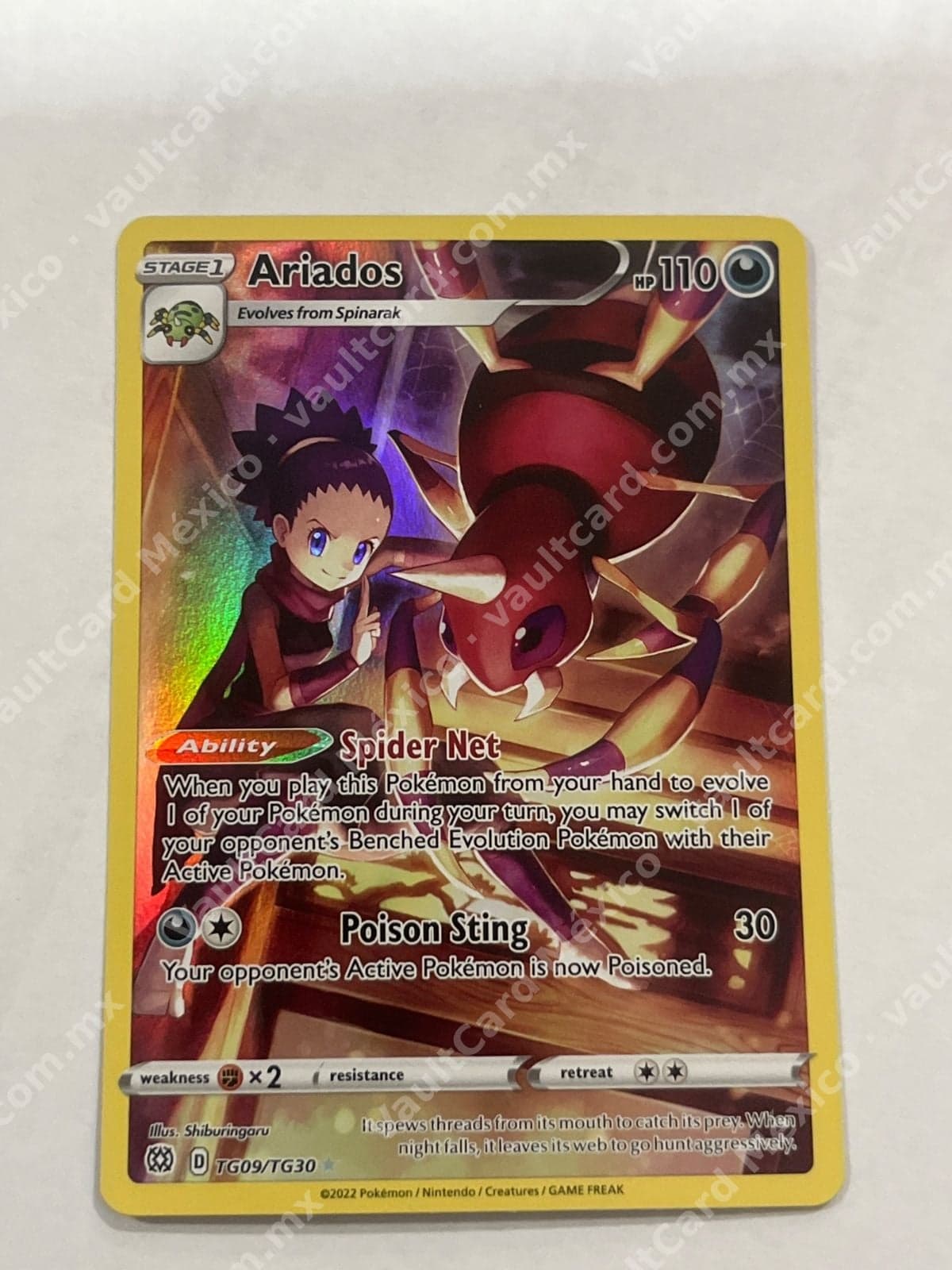 Ariados TG09/TG30 - Trainer Gallery Brilliant Stars (BRS) Inglés