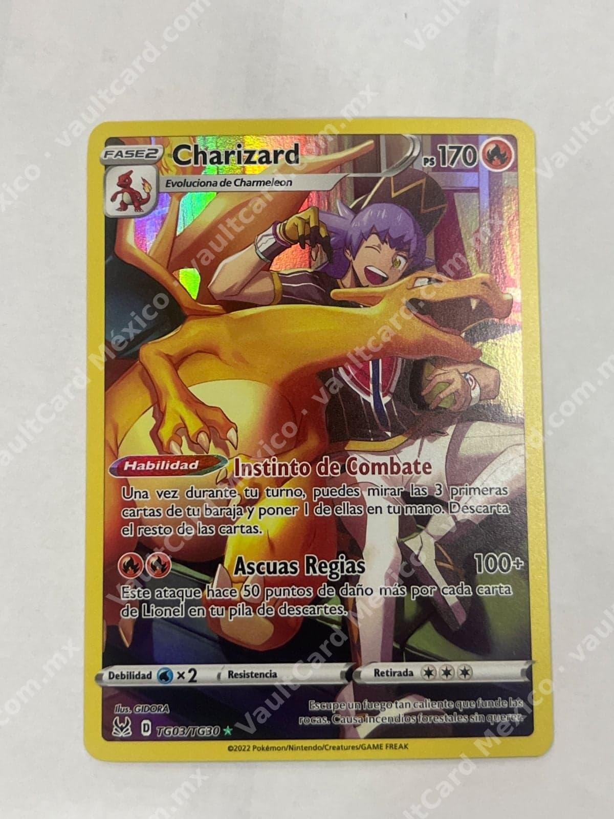 Charizard TG03/TG30 - Trainer Gallery Origen Perdido (LOR) Español