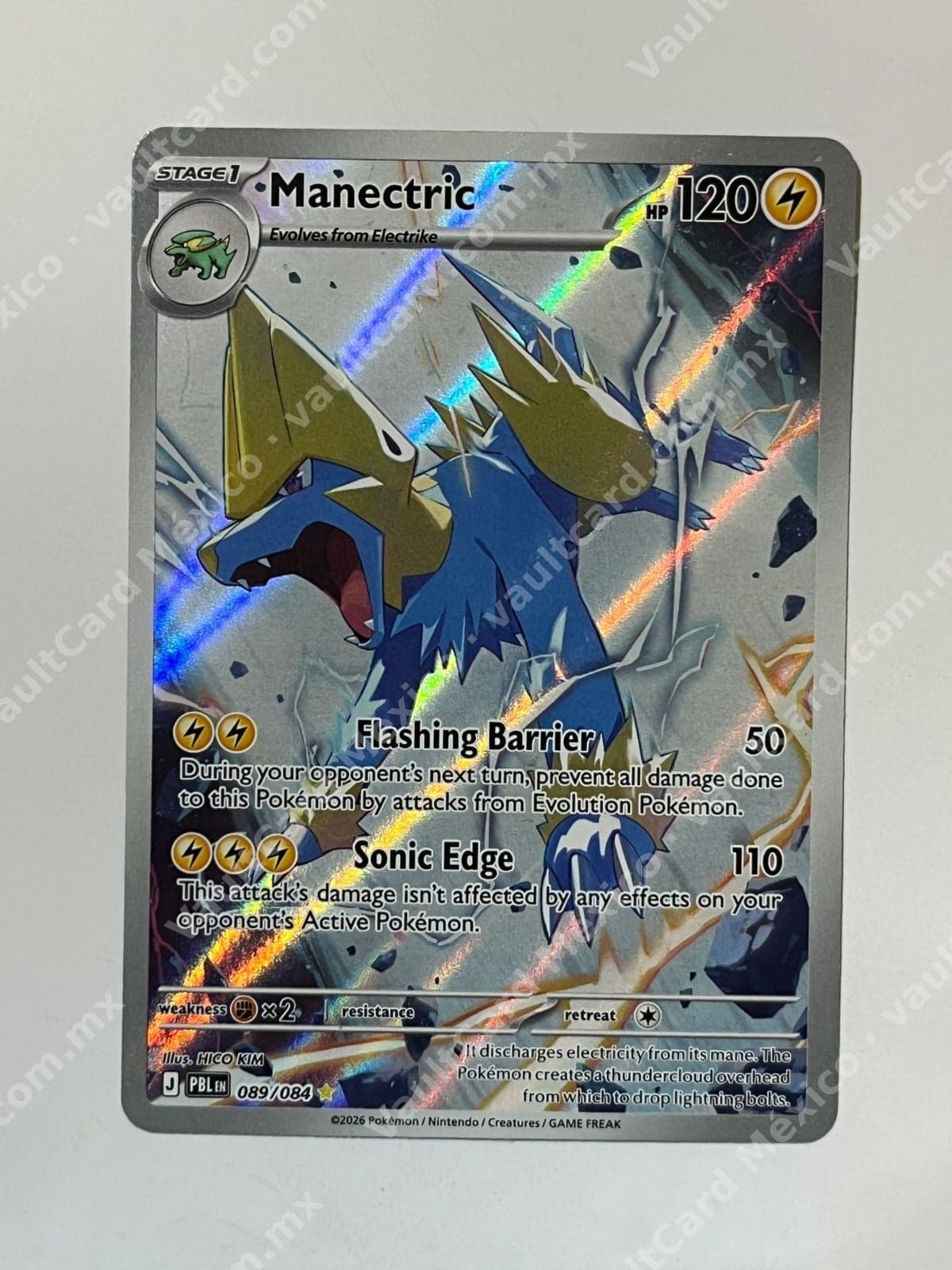 Manectric 089/084 - (PBL) Inglés Illustration Rare