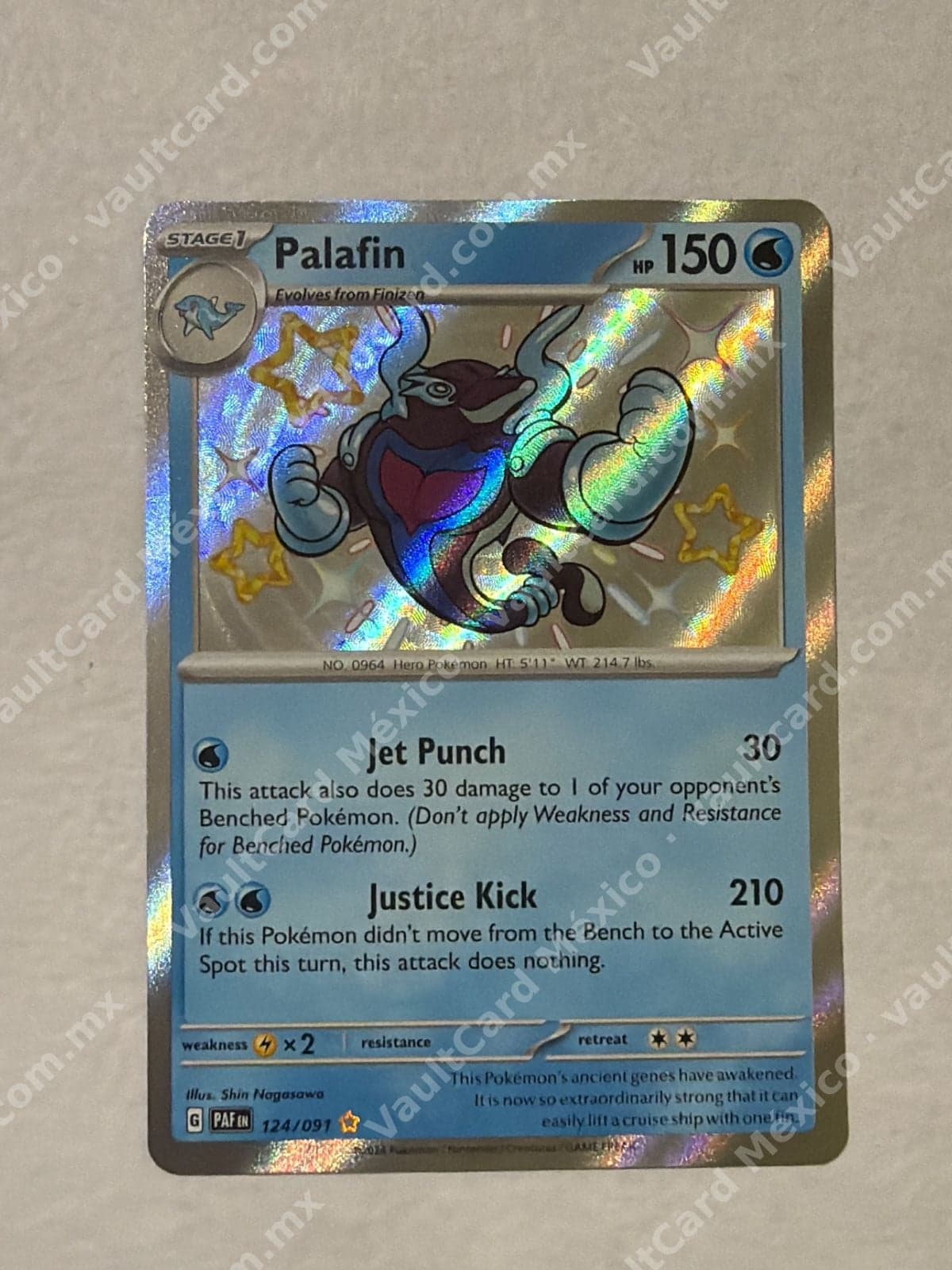 Palafin Shiny 124/091 - Paradox Rift (PAR) Inglés