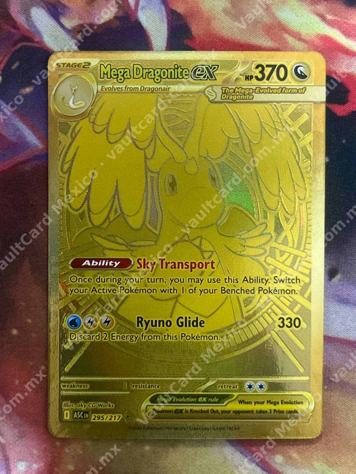 Mega Dragonite ex 295/217 - (ASC) Inglés - Carta Oro
