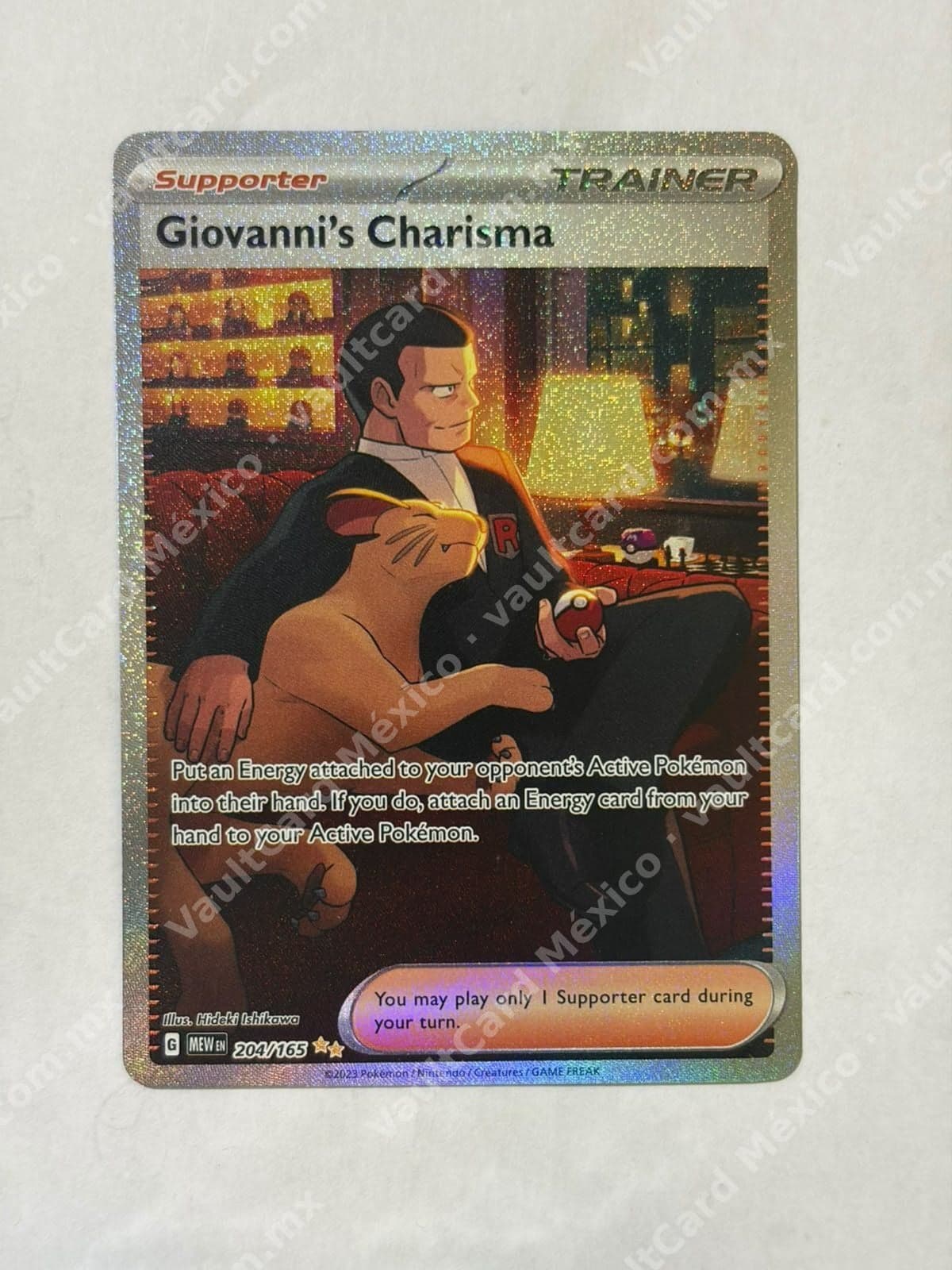 Giovanni's Charisma 204/165 - 151 (MEW) Inglés Special Illustration Rare