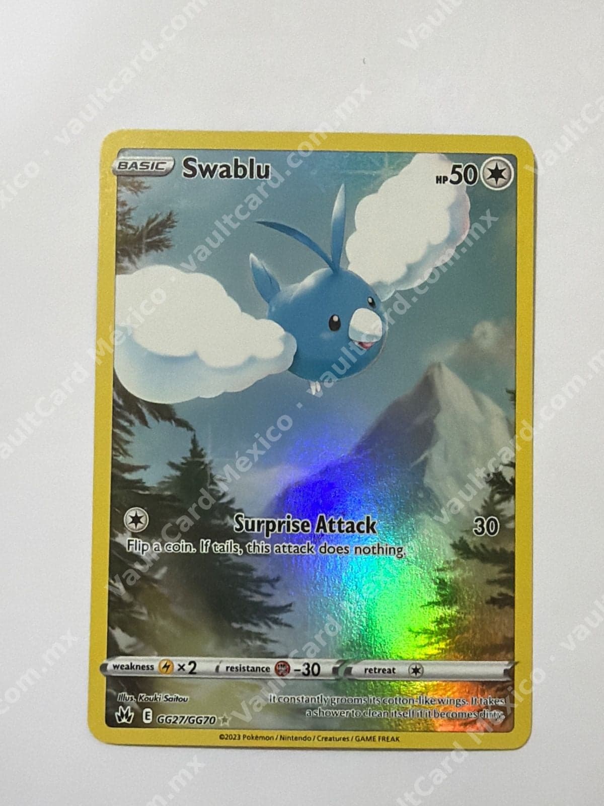Swablu GG27/GG70 - Crown Zenith Galarian Gallery Inglés Holo