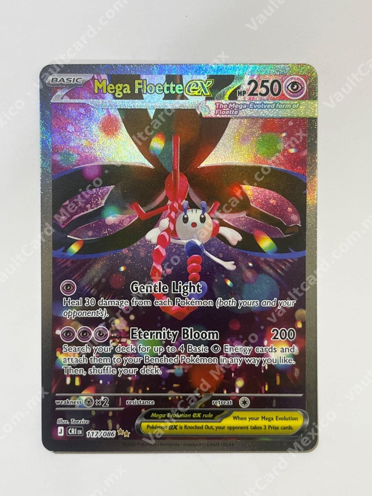 Mega Floette ex 117/086 - (CRI) Inglés Full Art