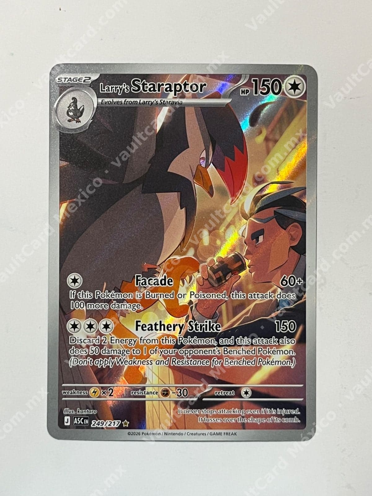 Larry's Staraptor 249/217 - Set (ASC) Inglés Character Rare