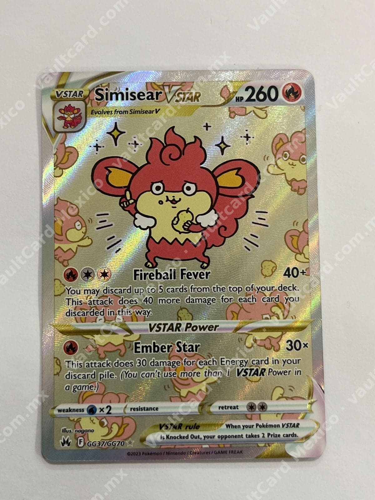 Simisear VSTAR GG37/GG70 - Crown Zenith Galarian Gallery Inglés