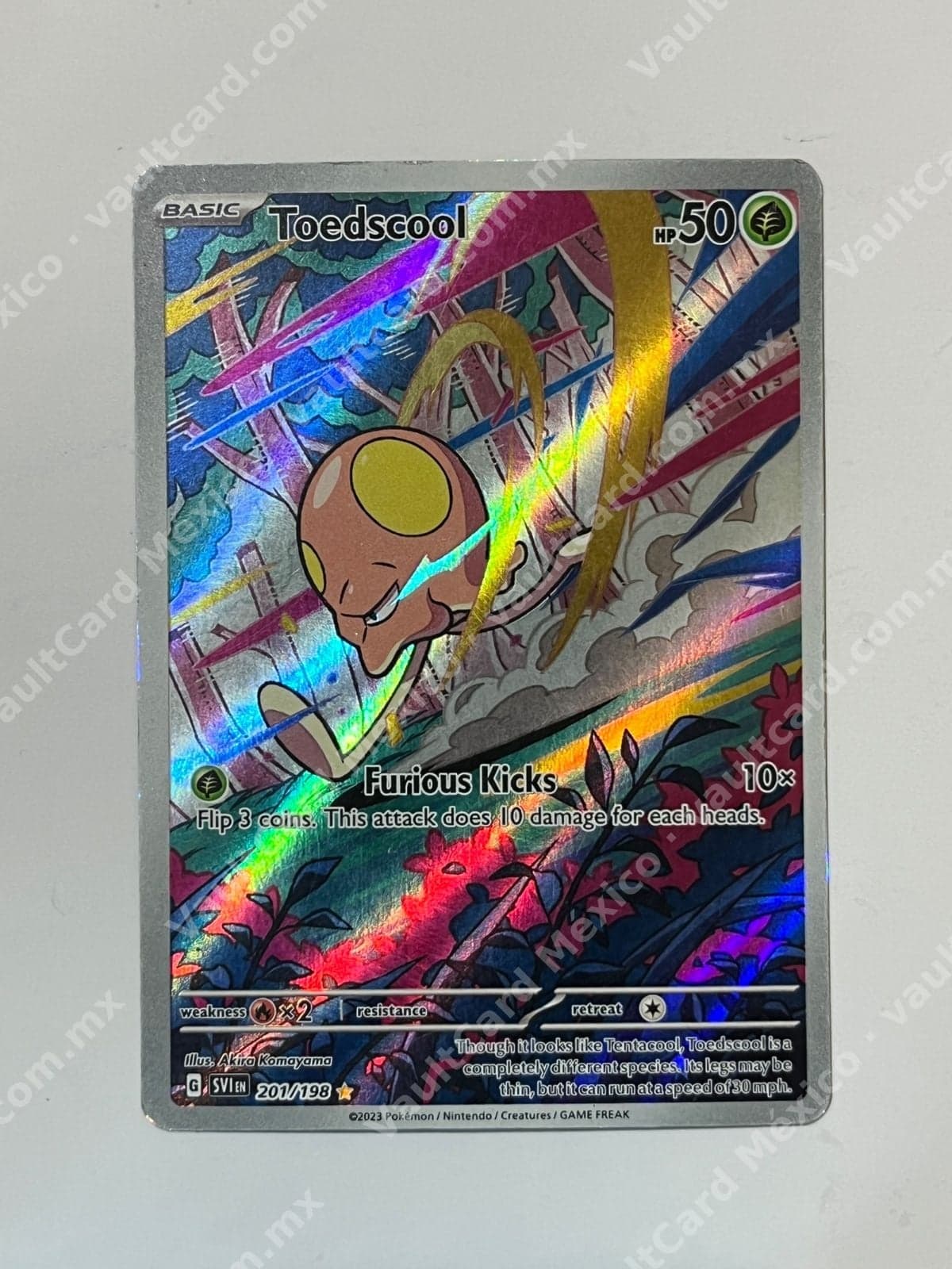 Toedscool 201/198 - Scarlet & Violet (SVI) Illustration Rare Inglés