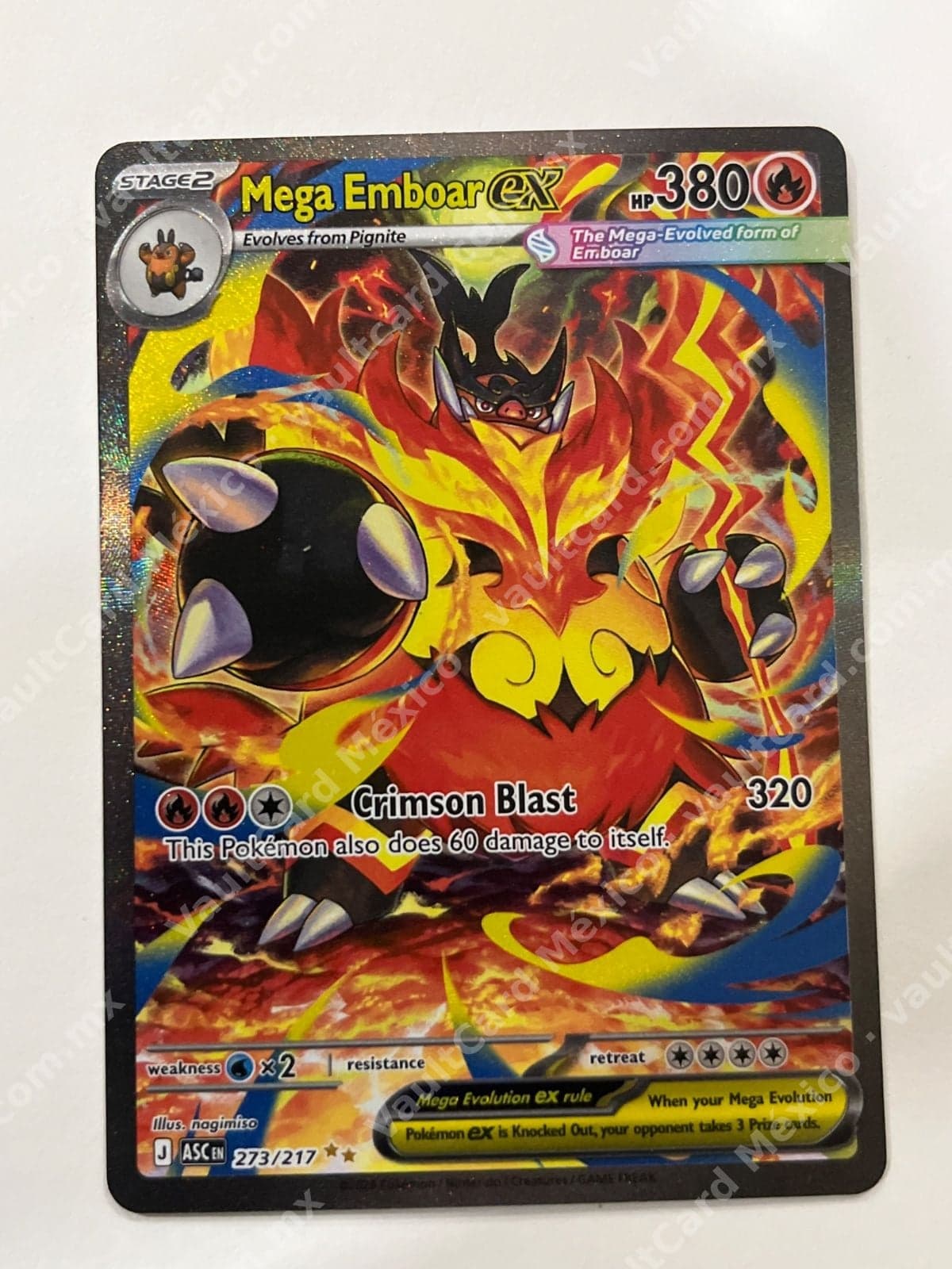 Mega Emboar ex 273/217 - (ASC) Inglés Special Illustration Rare