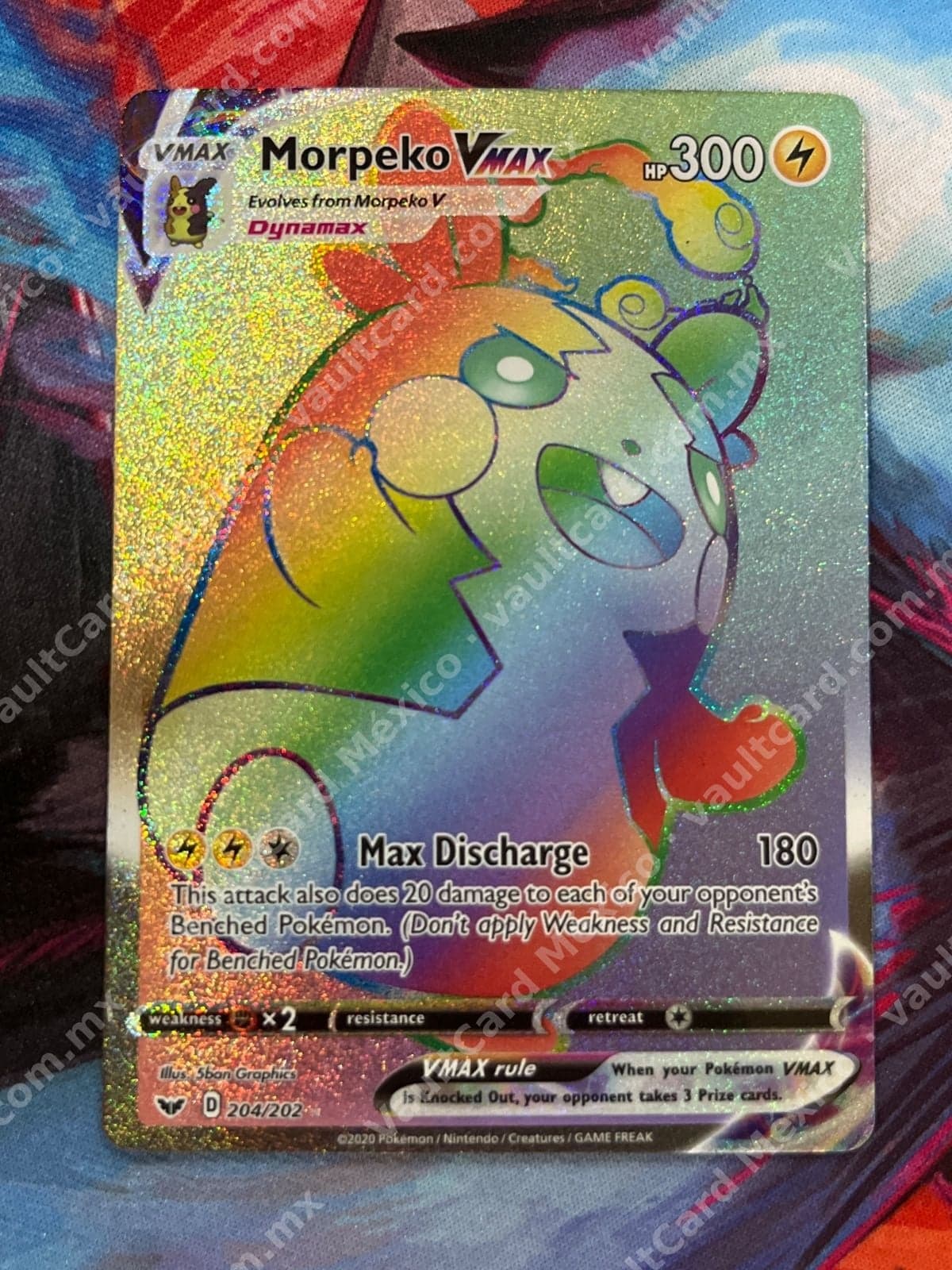 Morpeko VMAX 204/202 Rainbow Rare - Darkness Ablaze Inglés