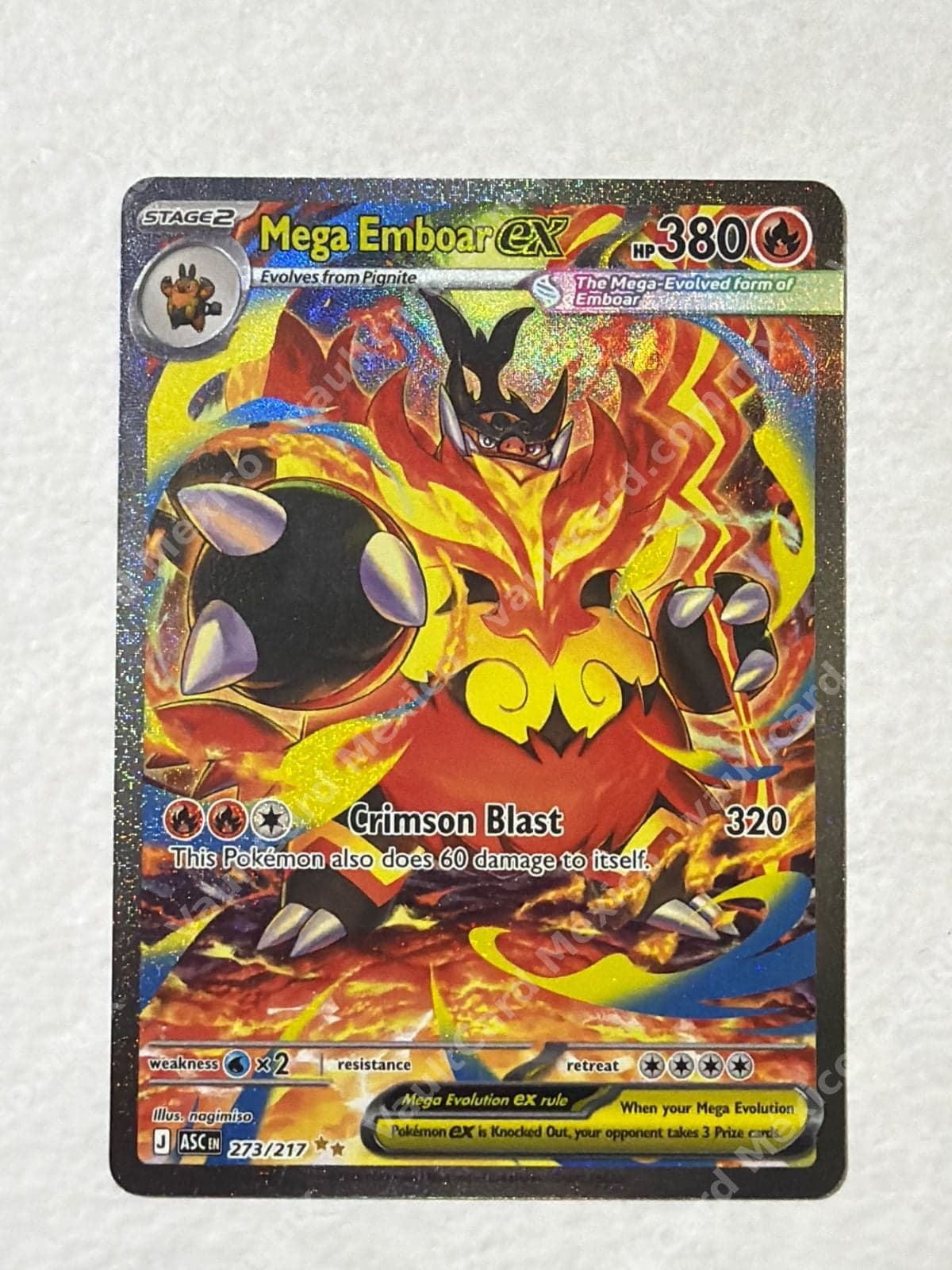 Mega Emboar ex 273/217 - (ASC) Inglés - Special Illustration Rare