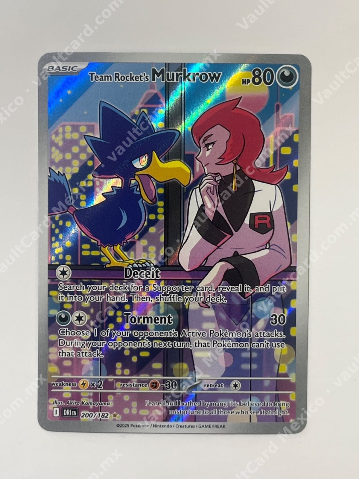 Team Rocket's Murkrow 200/182 - (DRI) Inglés Illustration Rare