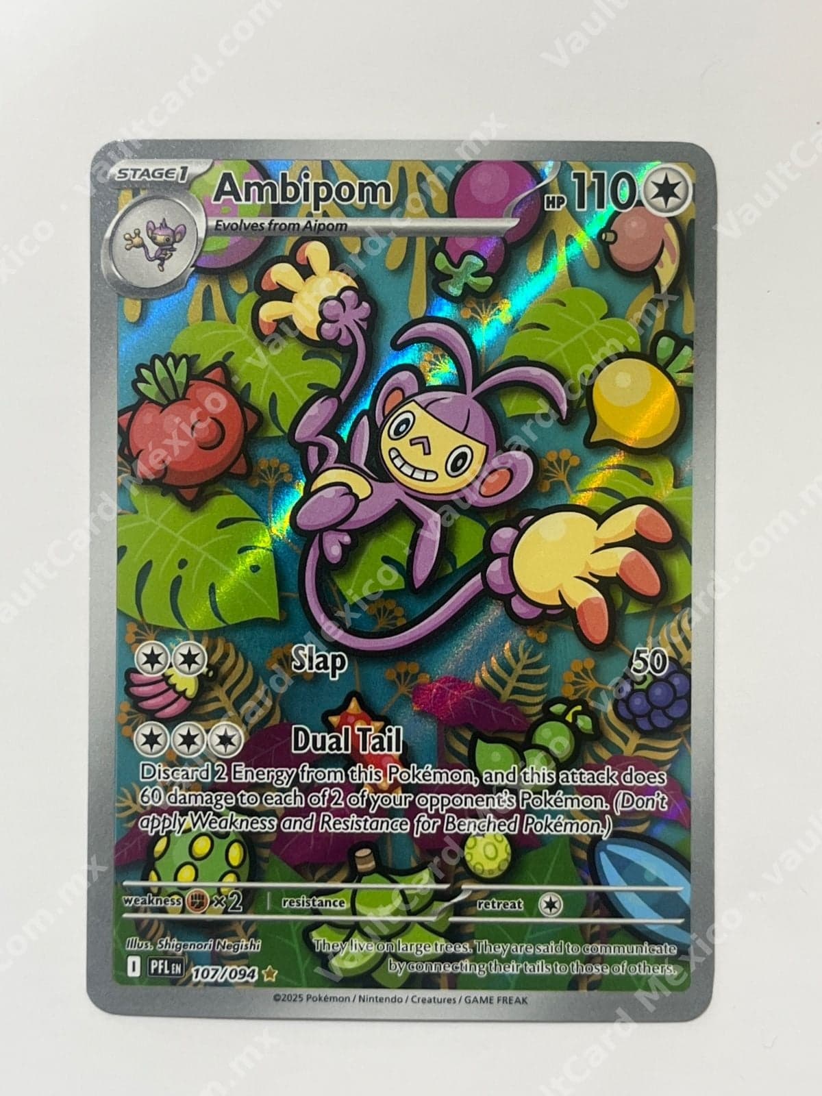 Ambipom 107/094 - Temporal Forces (PFL) Illustration Rare Inglés