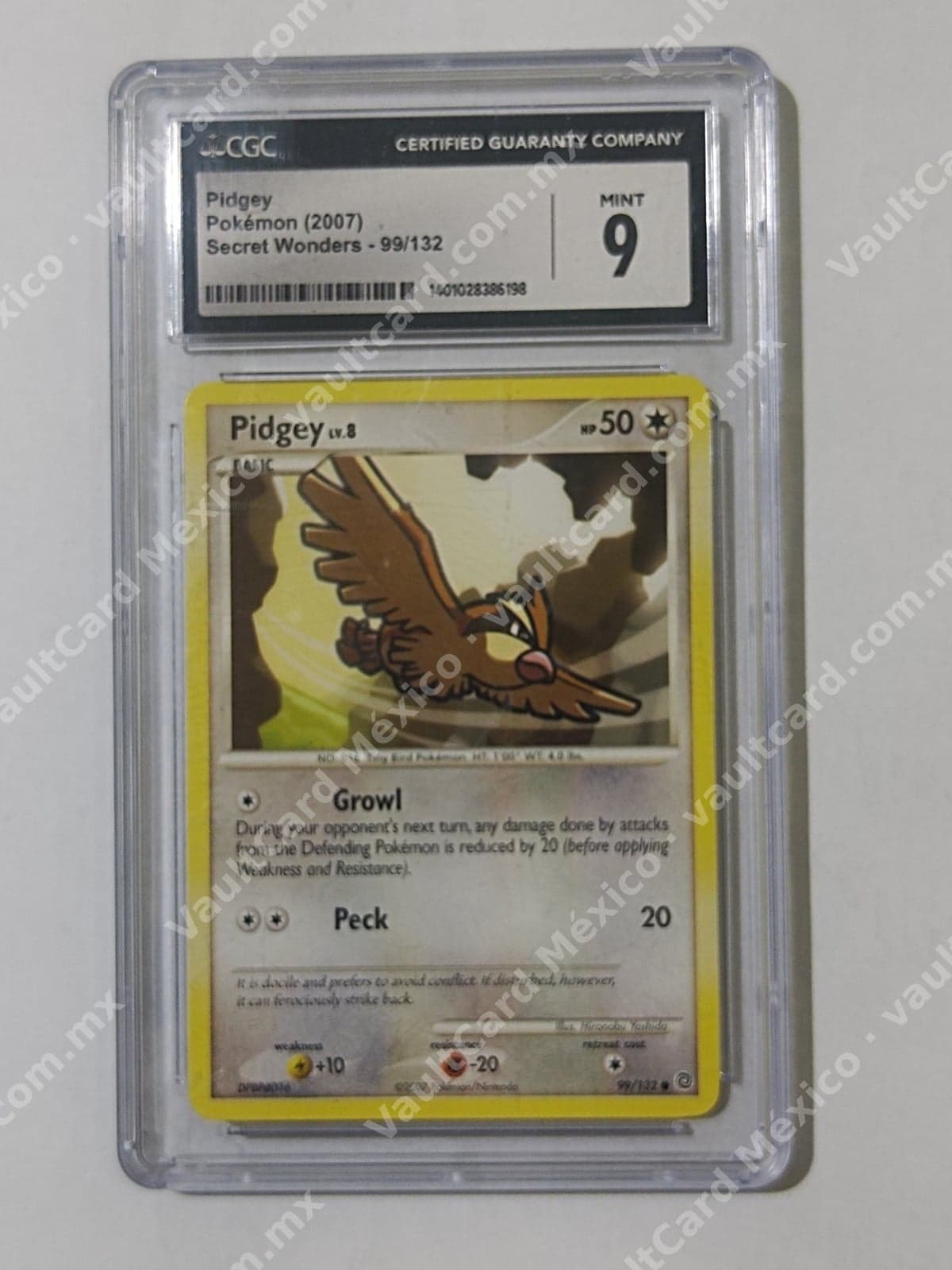 Pidgey 99/132 - Secret Wonders Inglés CGC 9 MINT